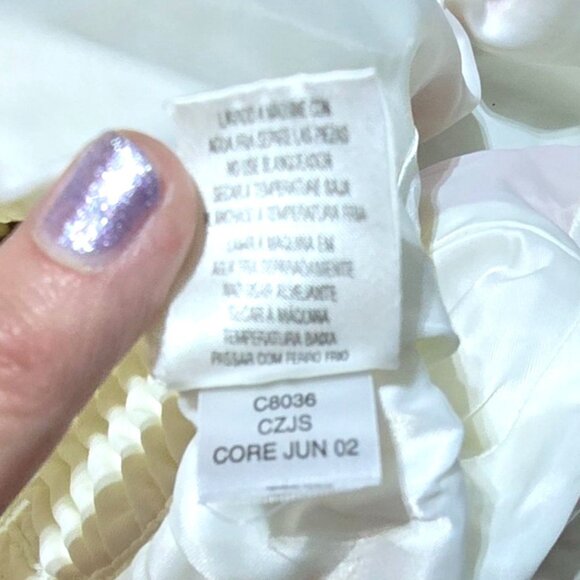 Vtg Harley-Davidson Womens White & Orange Jacket Logo Cropped Racing Bikercore - Picture 10 of 11